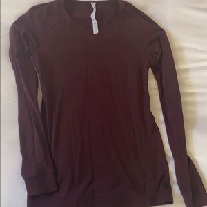 Lululemon Maroon Long Sleeve Size 8